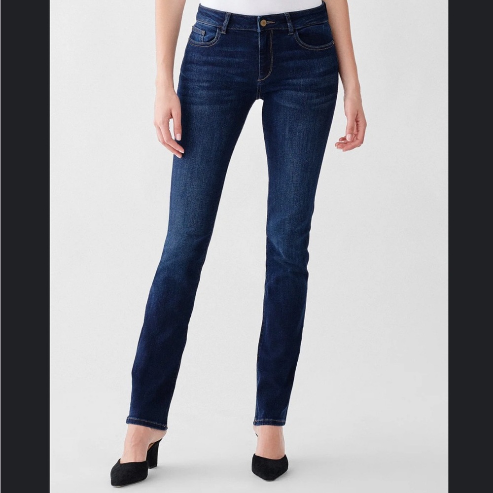 DL1961 Coco Curvy Slim Straight Smart Denim Jeans